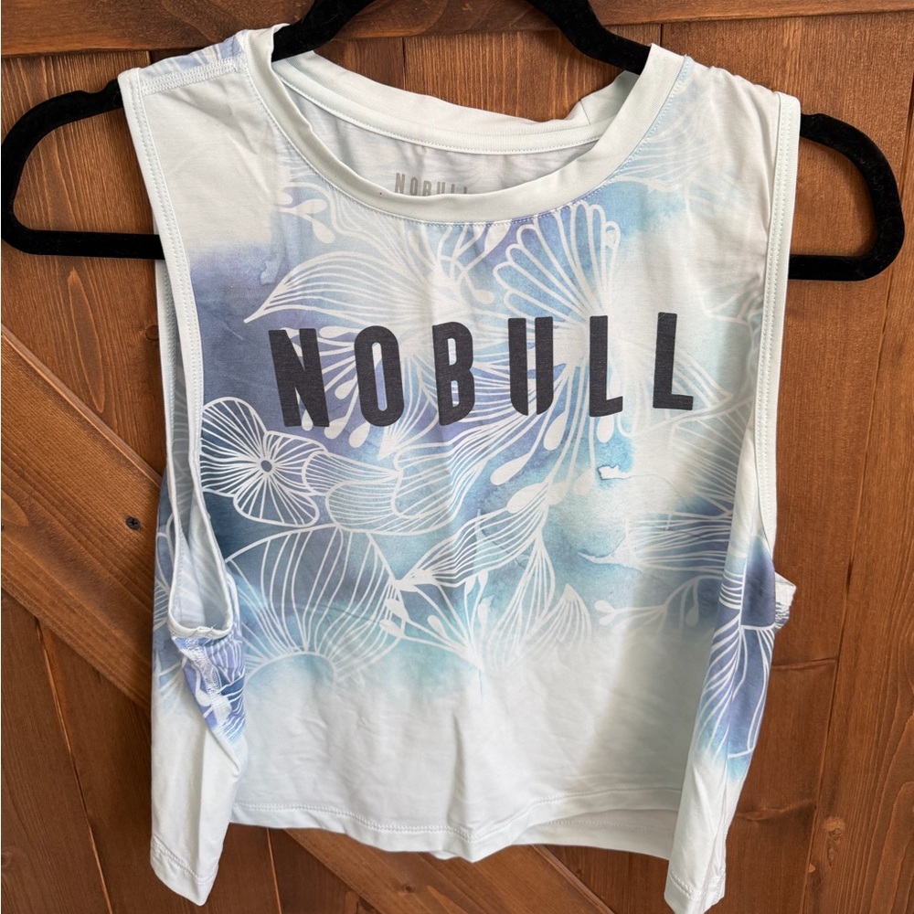 NOBULL Women's Mist Watercolor Floral Muscle Tee Large